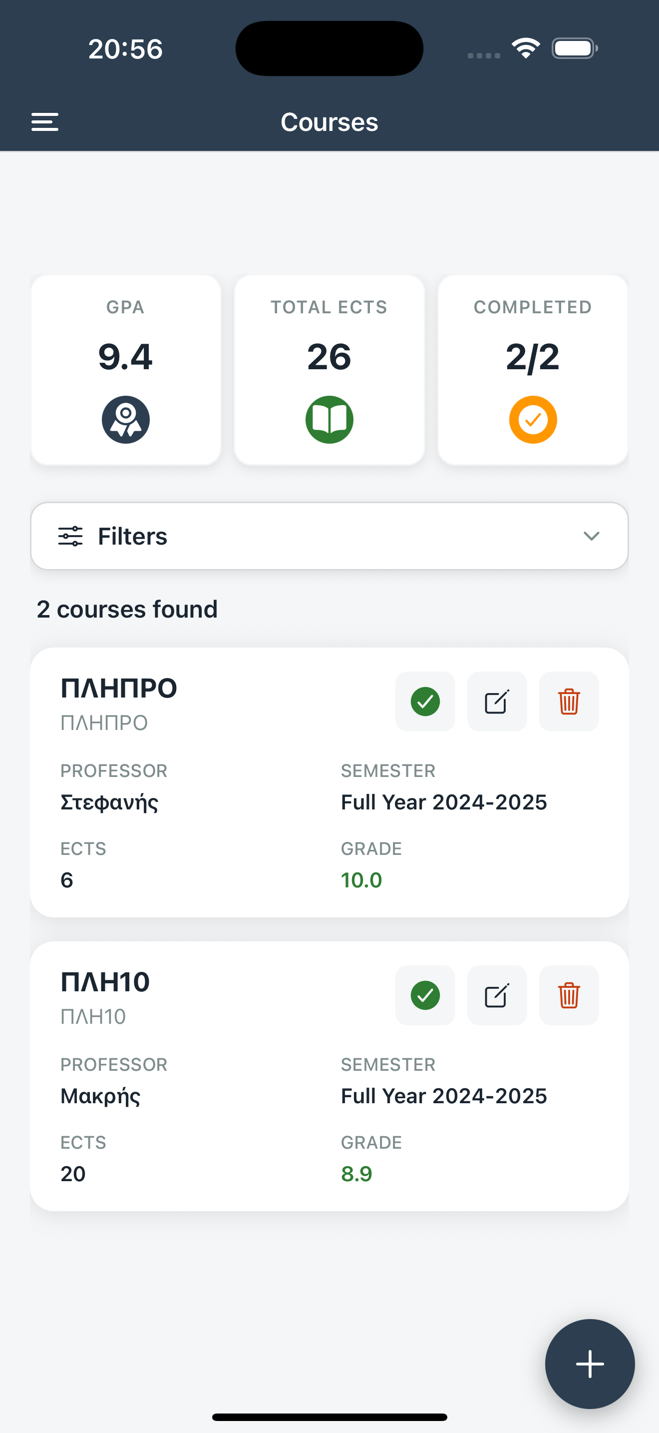 courses